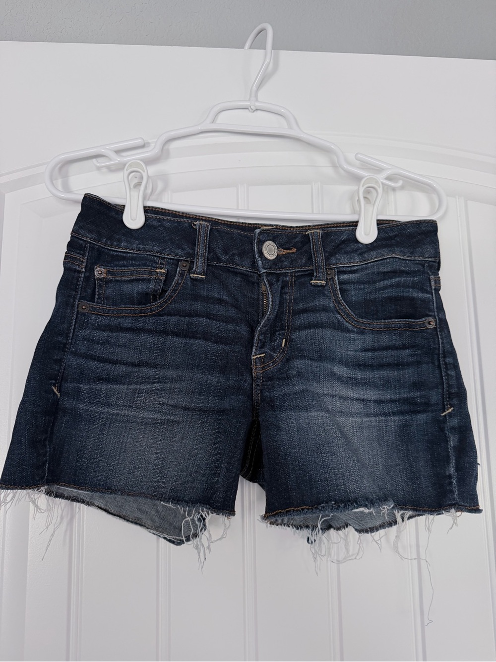 American Eagle Outfitters Dark Blue Denim Shorts